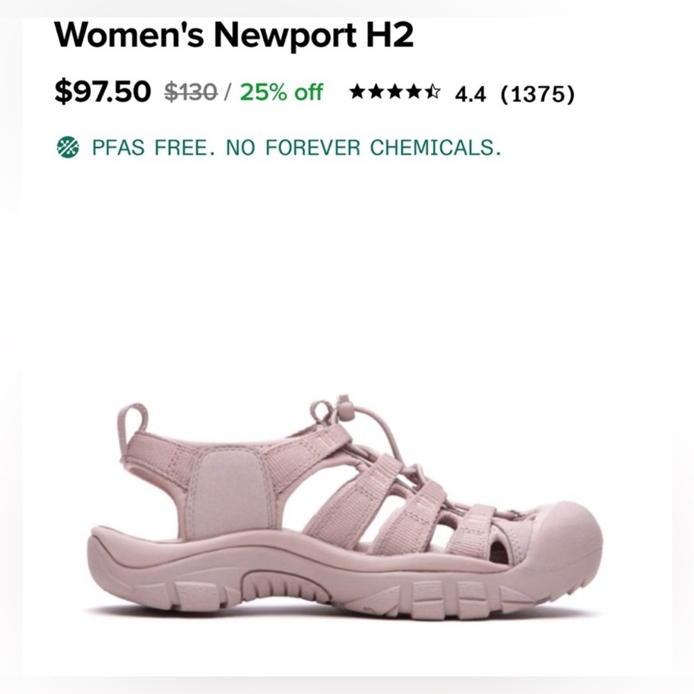 Womans Keen Newport H2 Sandal. Pink, Size 10. Brand New.